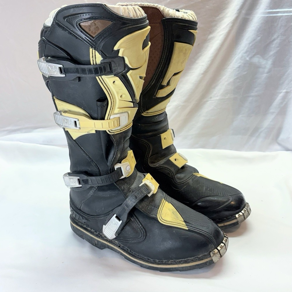 THOR QUADRANT Boots Black Men 8 Motorcycle MX Dirt Bike Off Road ATV Motorcross